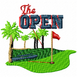 Golf Embroidery Design 5